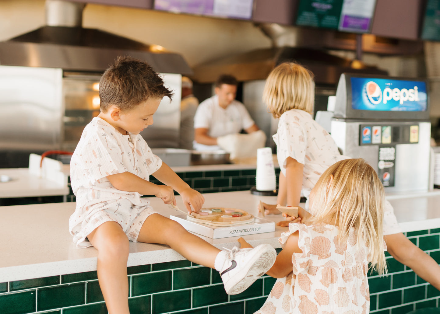 Manco & Manco Wooden Toy Pizza by Burton Baby Design